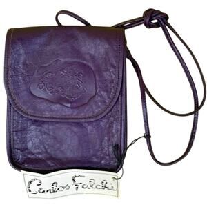 NEW with Tags Carlos Falchi Vintage Purple Crossbody Bag